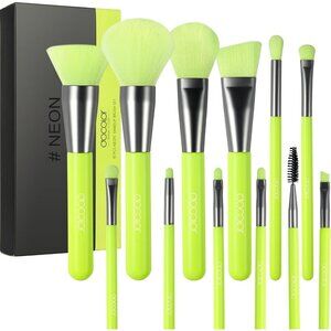 🆕 Makeup Brushes 10 Pcs Premium Synthetic Kabuki Blending Face Powder Concealer